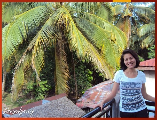 My sister in the balcony