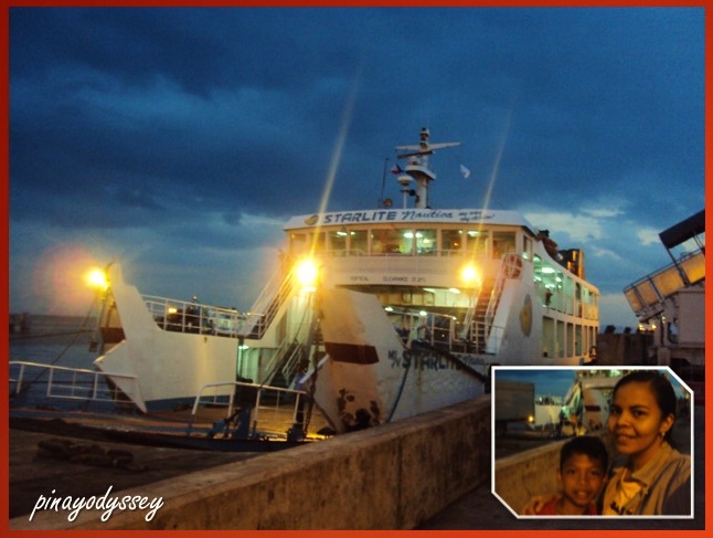 Taking the ferry from Batangas port to Mindoro