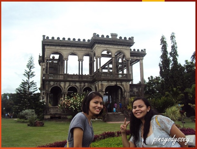 My sister and I in front of the Ruins