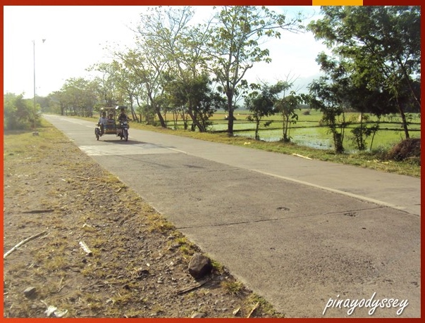 Tricycle on the road