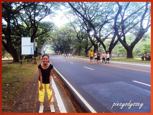 My youngest sister at the Acad Oval