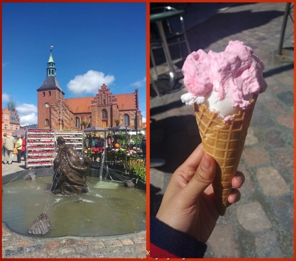 A fountain of mermaids and yummy Danish ice cream fløde
