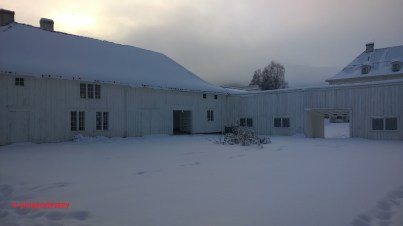 Timber houses and courtyard from Hallingdal