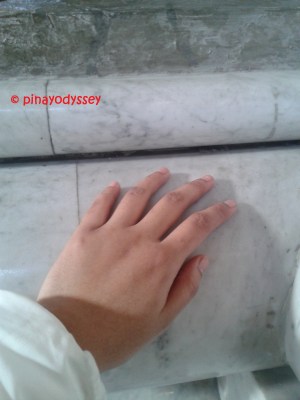 Took this photo to remind myself that I've been inside the basilica, that nothing is entirely impossible