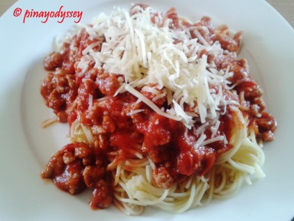 My Dutch friend's spaghetti