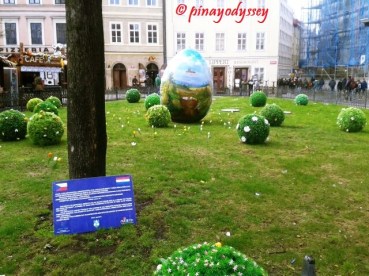 Easter decorations at the Old Town Square