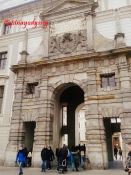 The Matthias Gate, a triumphal entrance gate and the first Baroque structure in the castle