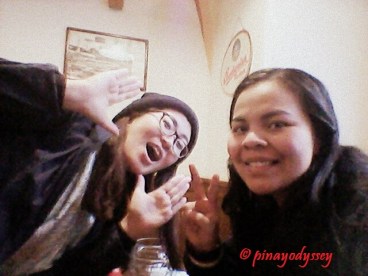 Having a lovely dinner with an amazing Japanese traveler