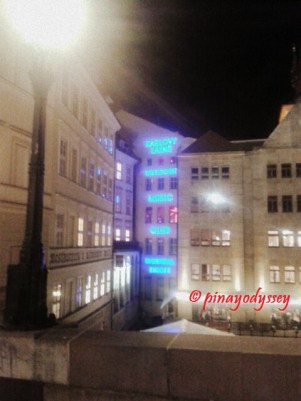 By the Old Town side, with the Ice Pub in view