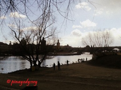 The bridge, as seen from the Prague Castle side