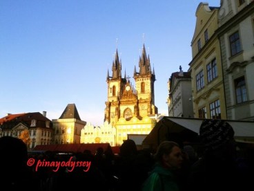 The Tyn Church as seen from the Old Square