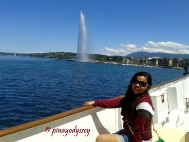The Jet d' Eau in Lake Geneva