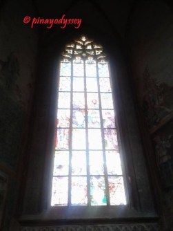 Sta. Barbara Church, stained glass windows