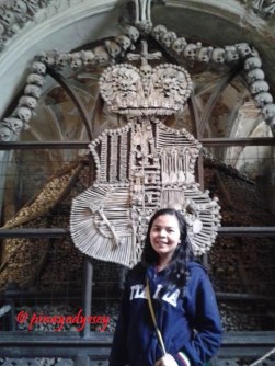 The Schwarzenberg coat-of-arms, made entirely of human bones