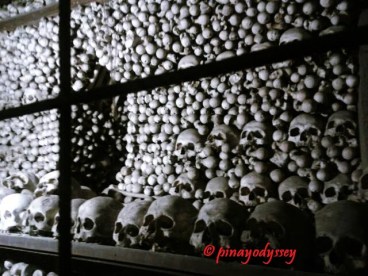 Bones of about 40000 people in the Sedlec Ossuary