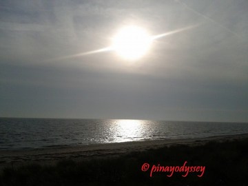Early morning. The sea was super cold and quiet.