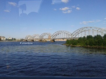 The Railway bridge, the first iron railway bridge in Riga