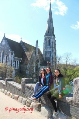 St. Alban's Church, where Gefion fountain is also located