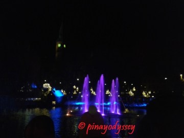 Tivoli in winter, water light show