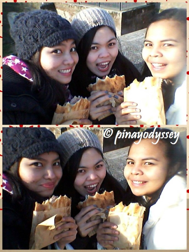 Me and my sisters enjoying our paninis