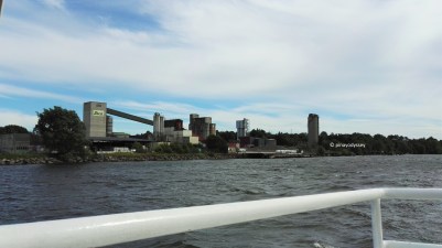 Cruising along the river Glomma