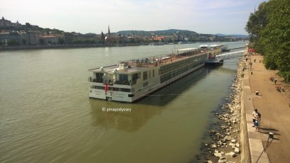 Walking along the Danube promenade