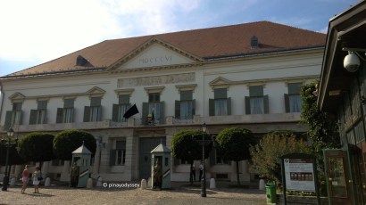 The Sandor Palace, or Alexander Palace, the official residence of the President of Hungary and the seat of the Office of the President