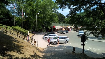 Reaching our destination on top of the hill