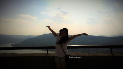 Fellegvár Citadel, with Buda and the Danube River in the background