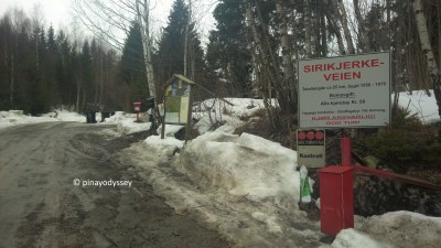 The sign, from Mjøndalen