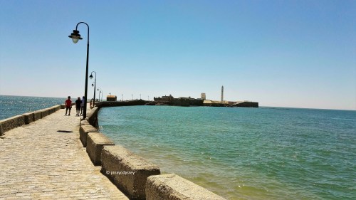 Walkway to Castillo de San Sebastian