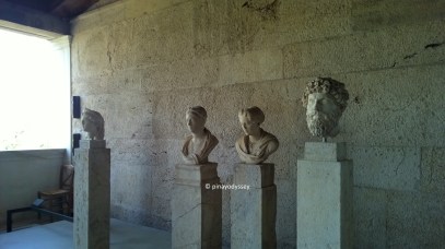 Busts of Greek philosophers