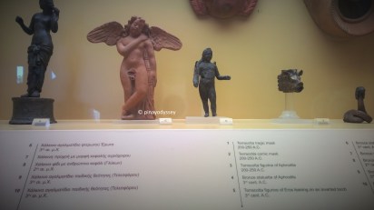 Little statues of Greek gods and goddesses