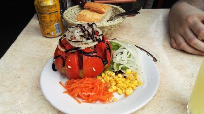 Stuffed tomato at El Coral Comidas Tipicas 
