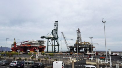 Oil rigs in Sta. Cruz de Tenerife