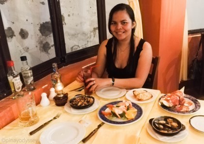 Our last dinner in Tenerife