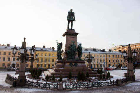 Fountain by the Helsinki Cathedral