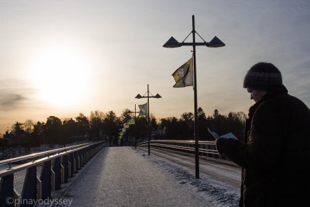 The bridge to the zoo island