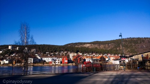 A scene from Drammenselva (river)