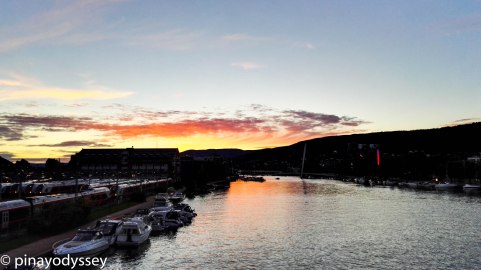 Elvefestivalen 2016, sunset in Drammen