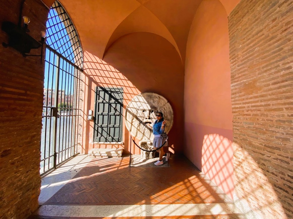 ITALY: The Mouth of Truth (Bocca della Verita) in Rome and the flight back home (Day 7 &&nbsp;8)